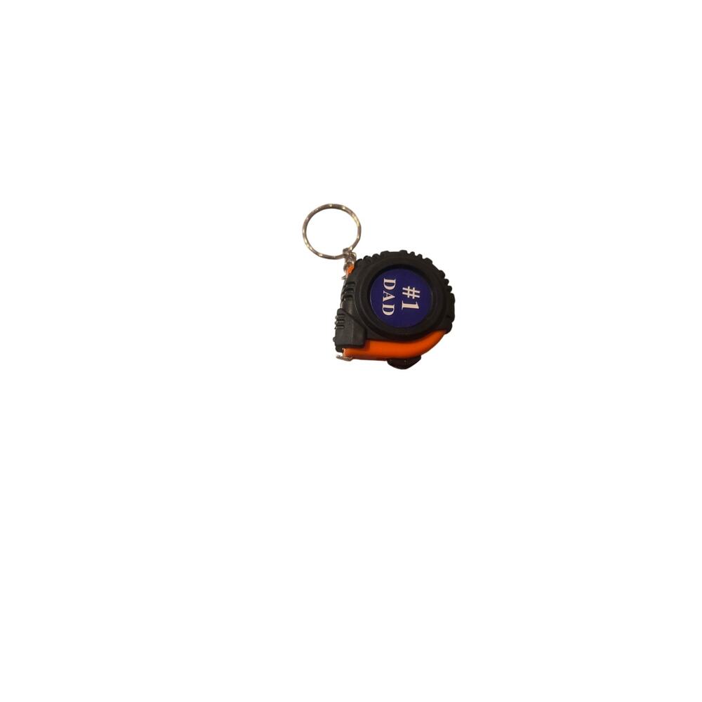 #1 Dad Tape Measure Keychain Gift